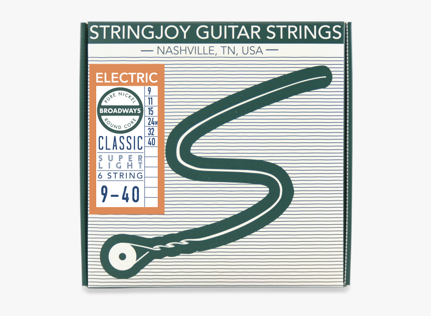 Stringjoy Broadway Super Light Gauge Packaging - 10 Gauge Electric Strings, HD Png Download