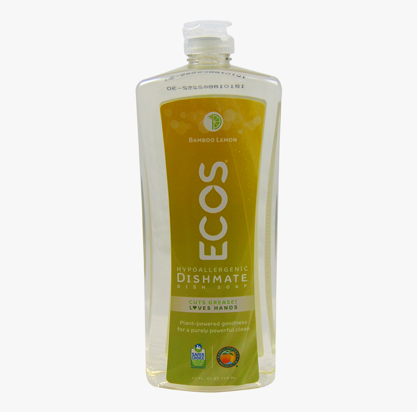 Dishmate Bamboo Lemon Soap - Bottle, HD Png Download