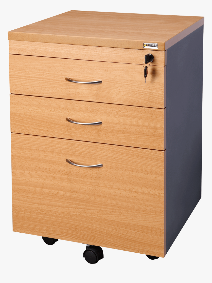 White Melamine Mobile Pedestal, HD Png Download