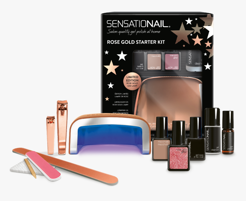 Sensationail Limited Edition Rose Gold Kit - Sensationail All Stars Rose Gold Gel Polish Starter, HD Png Download