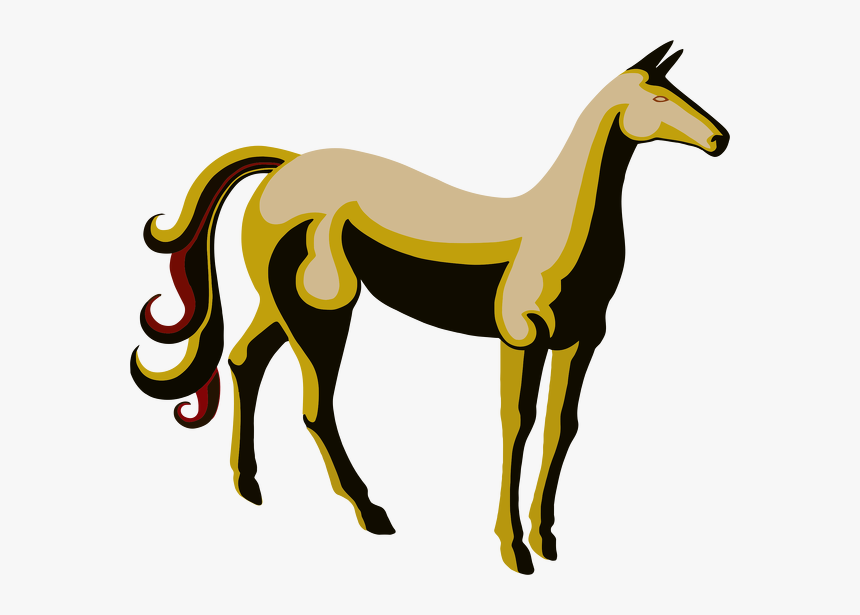 Vintage Stylized Horse - สัตว์ เท่ ๆ Png, Transparent Png