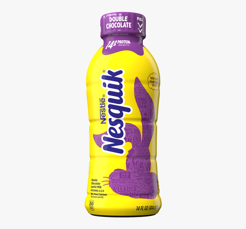 Nesquik® Lowfat Double Chocolate - Nesquik Double Chocolate Milk, HD Png Download