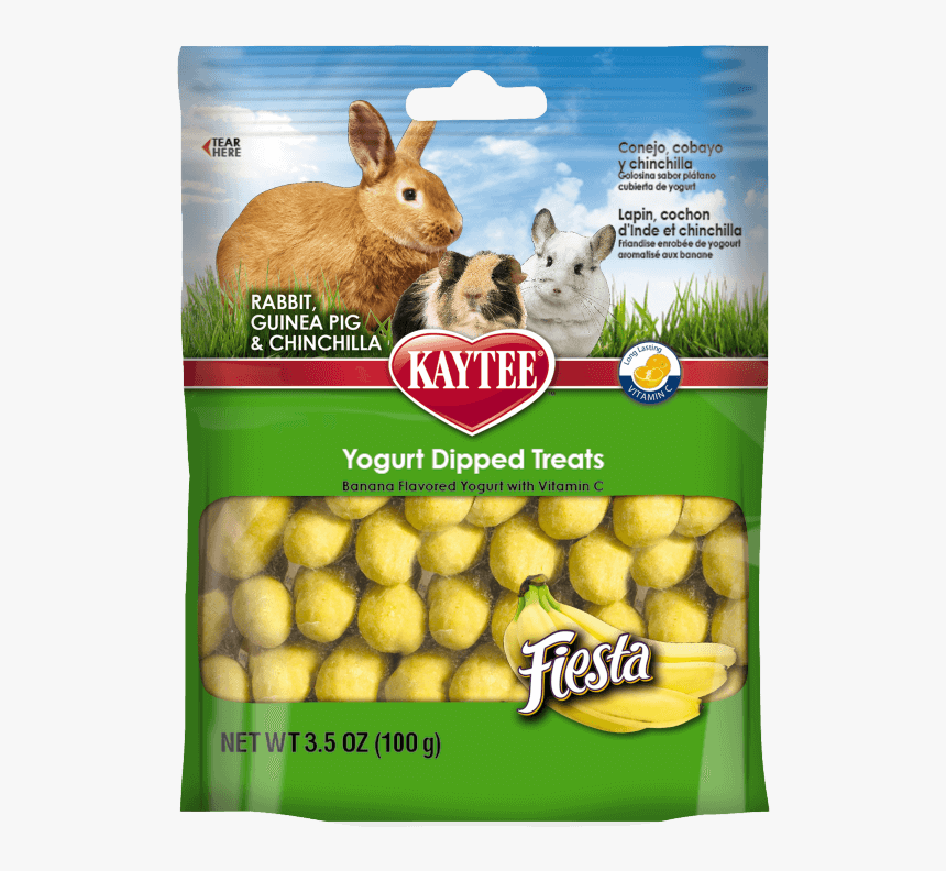 Kaytee Fiesta Banana Flavored Yogurt Dipped Rabbit, - Pet, HD Png Download