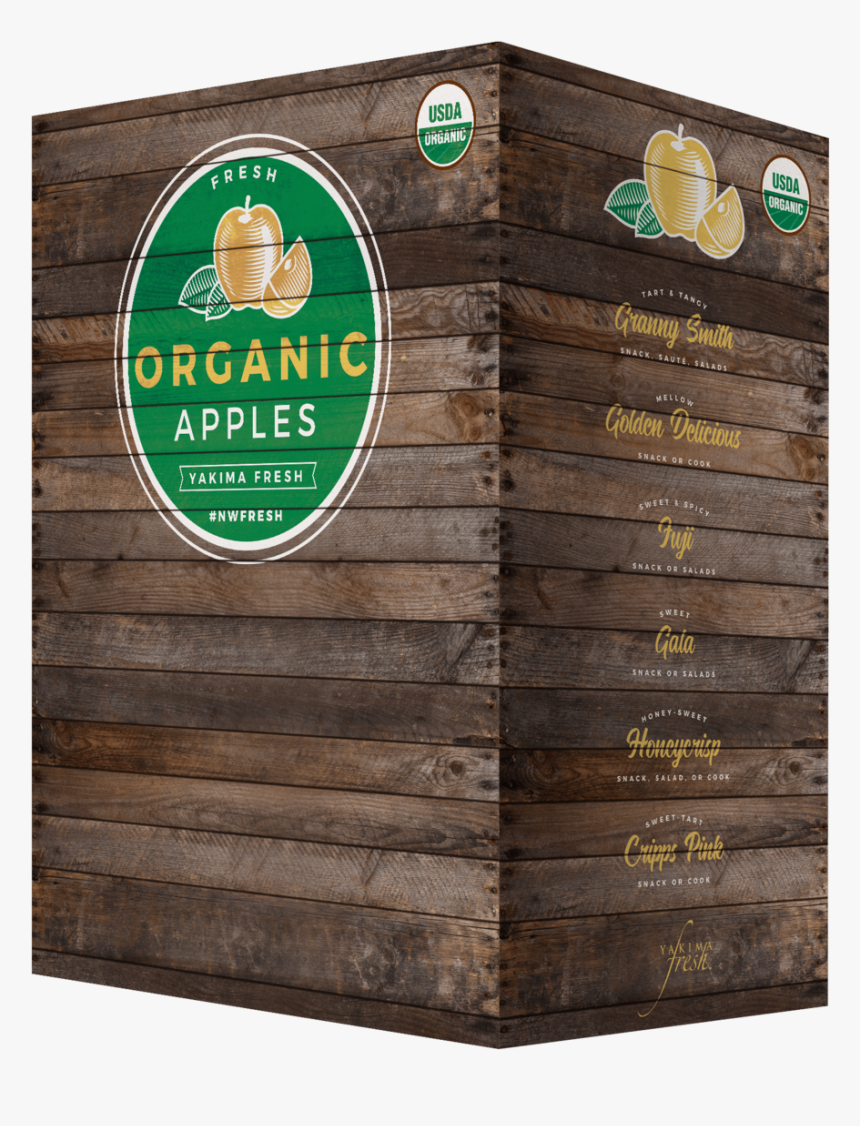 Br Blog 2018 Yfm Organic Apples Bin - Plywood, HD Png Download