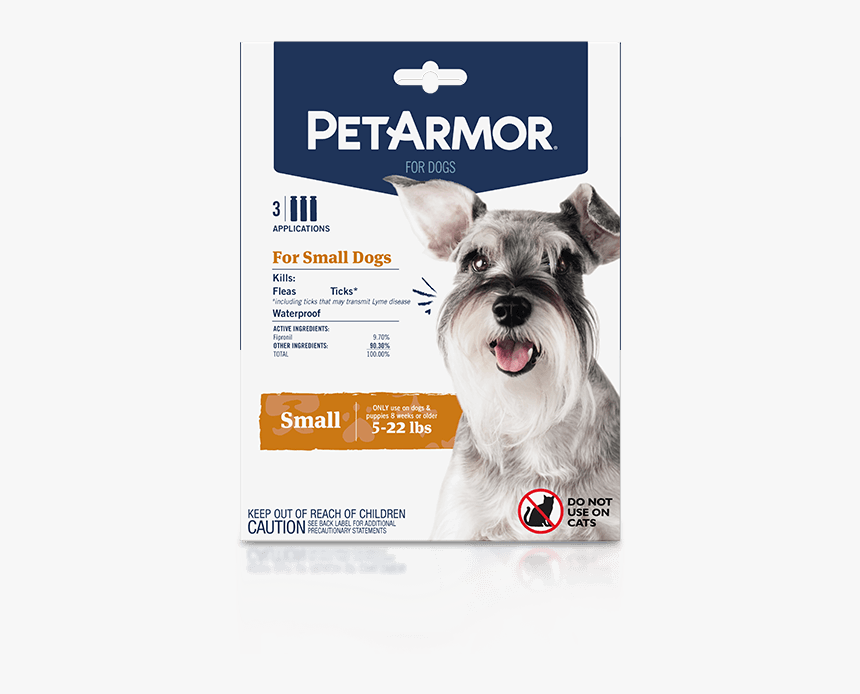 Petarmor Flea And Tick Treatment For Small Dogs - Veterinary Medicine Labels For Cat Tick, HD Png Download