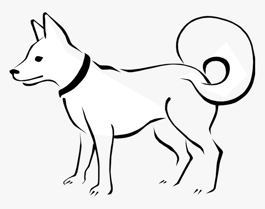 Drawn Puppy Small Puppy - Dog Domestic Animals Drawing, HD Png Download