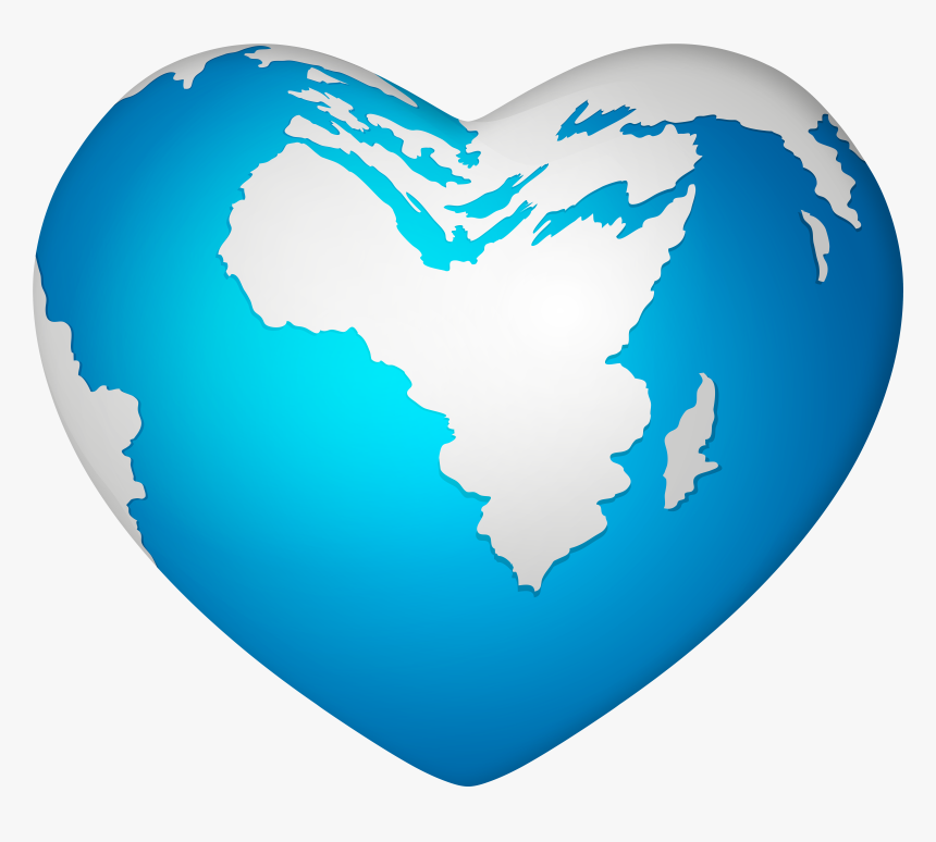 Heart Shape Earth Png Clipart, Transparent Png