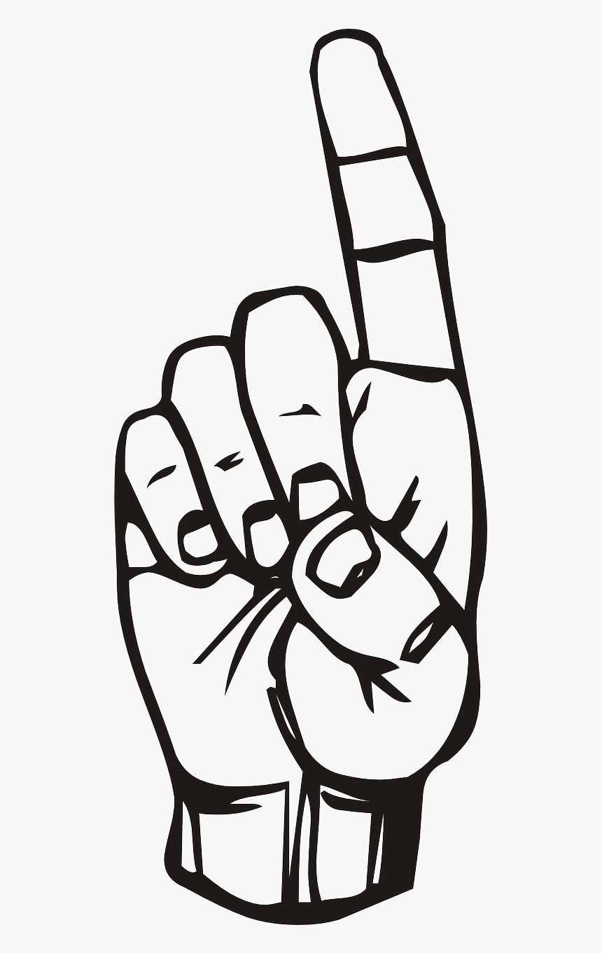 Index Finger Clipart Black And White, HD Png Download