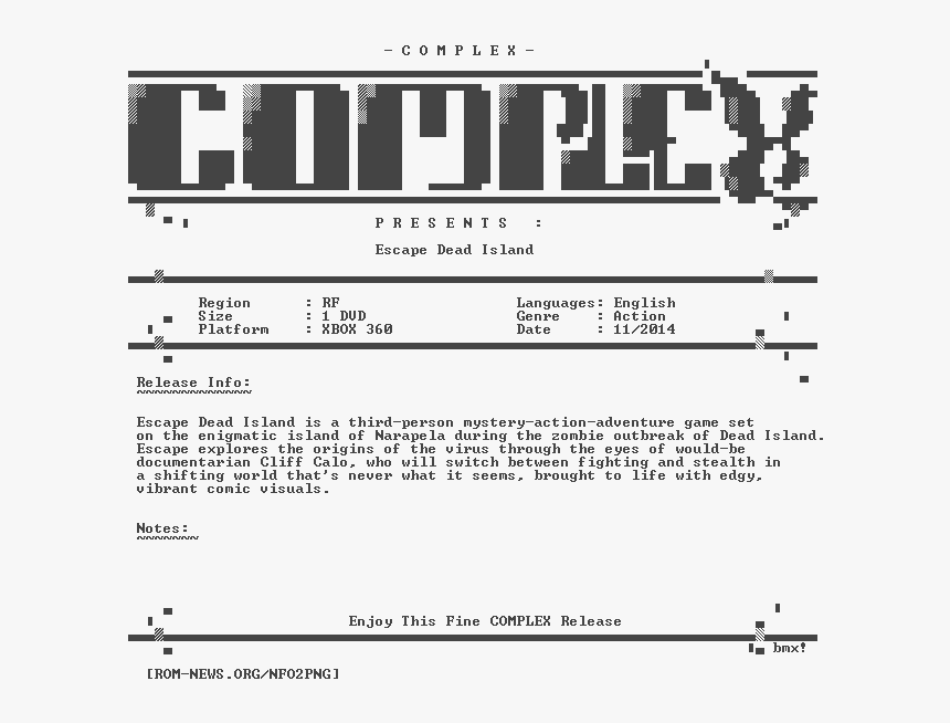 Escape - Dead - Island - Xbox360-complex - Playstation 4, HD Png Download