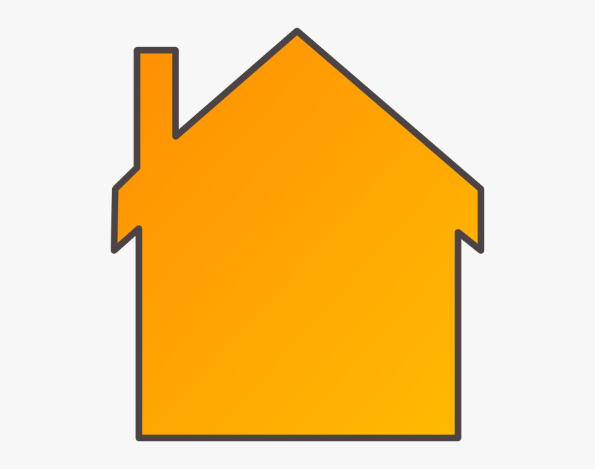 Orange House Clip Art, HD Png Download
