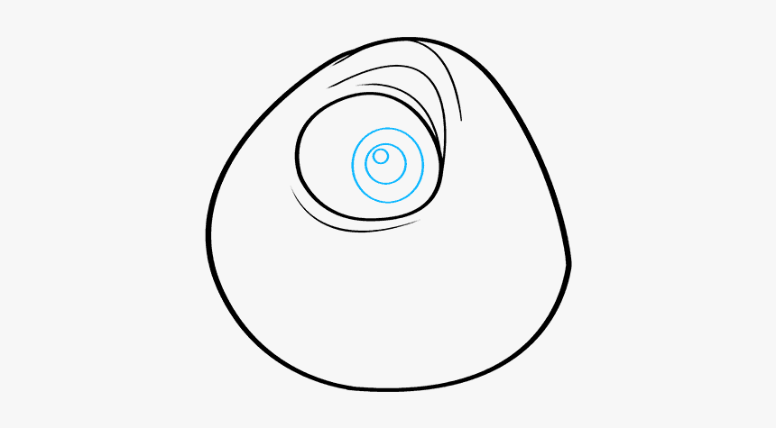 How To Draw Mike Wazowski From Monsters, Inc, HD Png Download