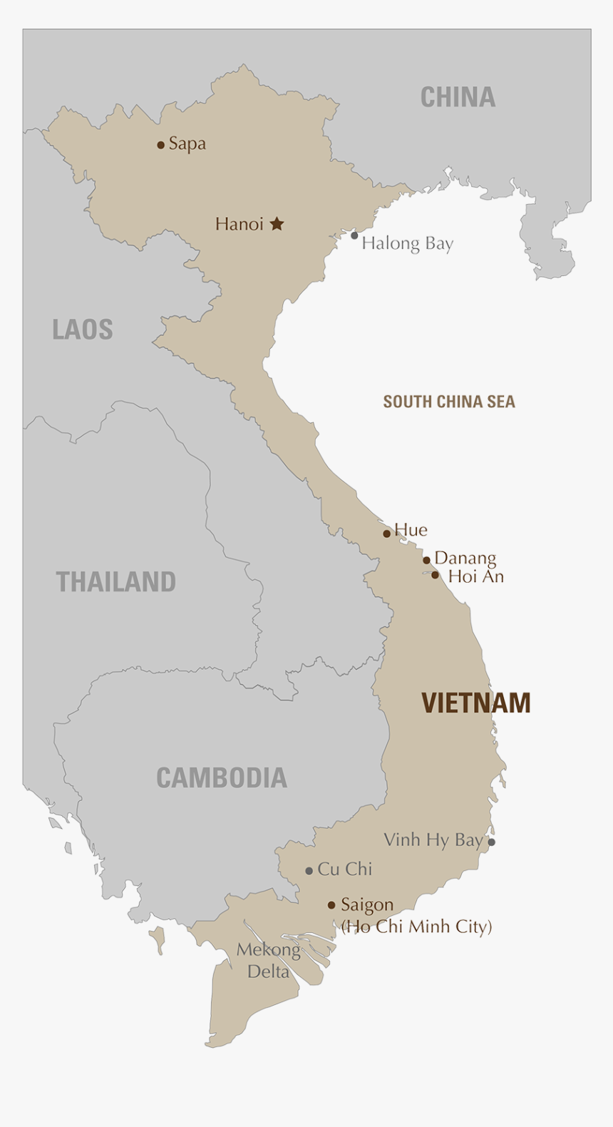 Wolkenpass Vietnam Map Klimazone, HD Png Download