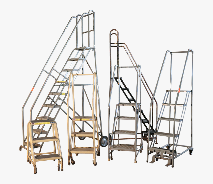 Used Rolling Ladders Are Available In A Variety Of - Ladder, HD Png Download