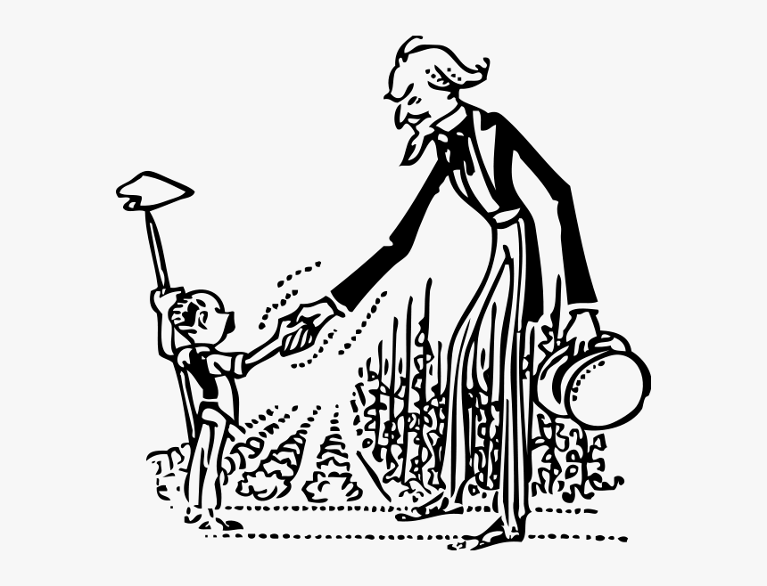 Uncle Sam Shakes The Farmers Hand Png Clip Arts - Clipart Uncle Sam Art, Transparent Png