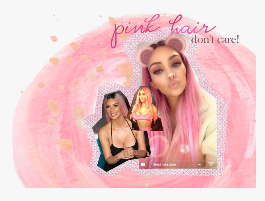 How You Can Be Self-expressive Like Kim Kardashian - Tintes De Cabello Rosa, HD Png Download