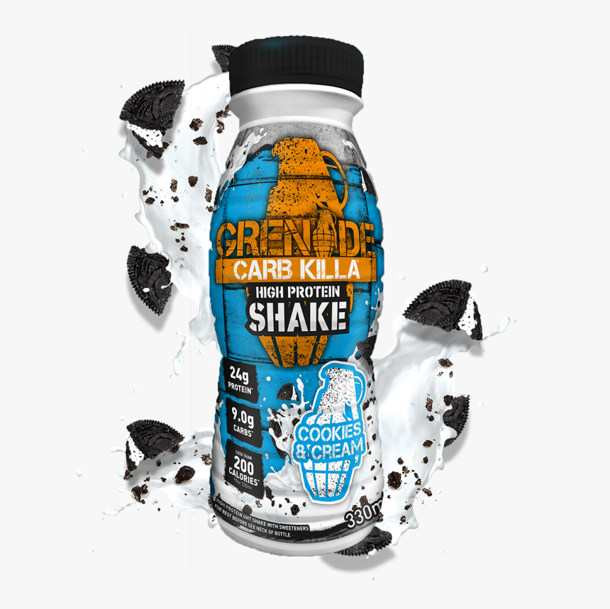Cookies Cream Shake - Grenade Cookies And Cream, HD Png Download