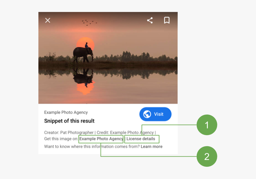 Google To Highlight Image Licensing Information In - Google Images, HD Png Download