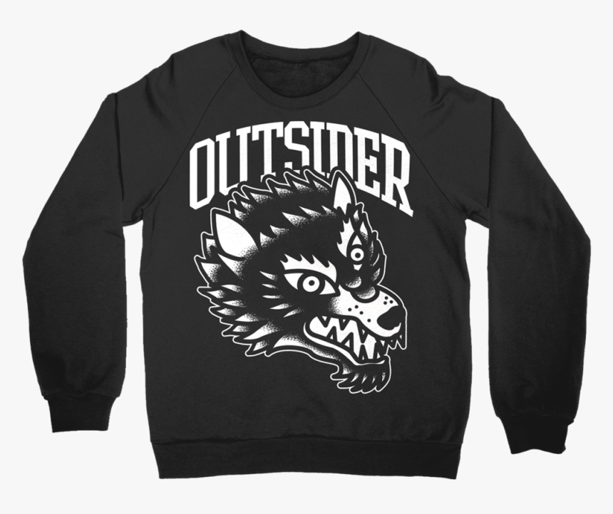 Outsider Wolf - Crew Neck, HD Png Download