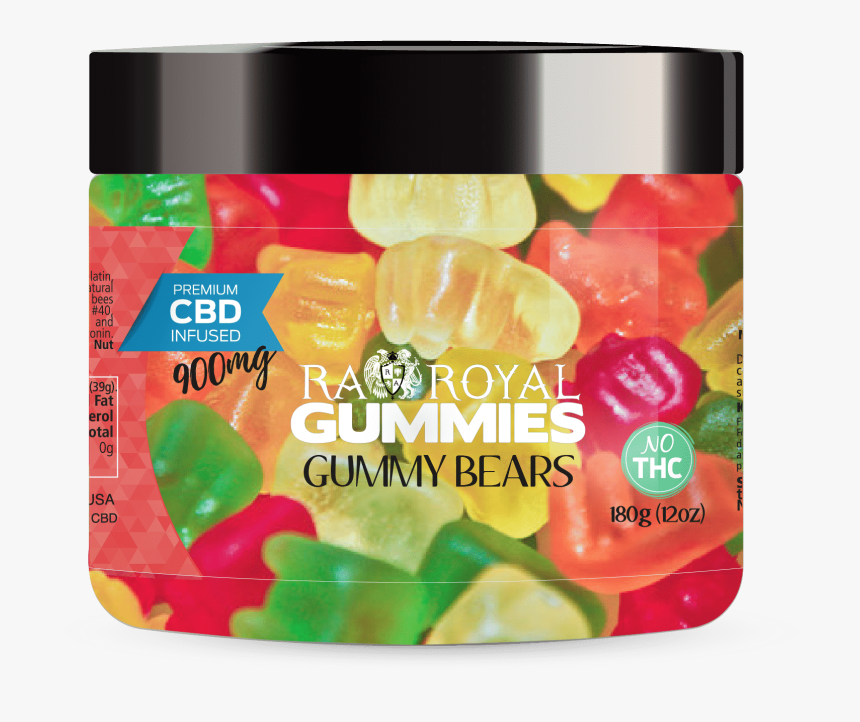 Ra Royal Cbd Gummies Gummy Bears 900mg, HD Png Download