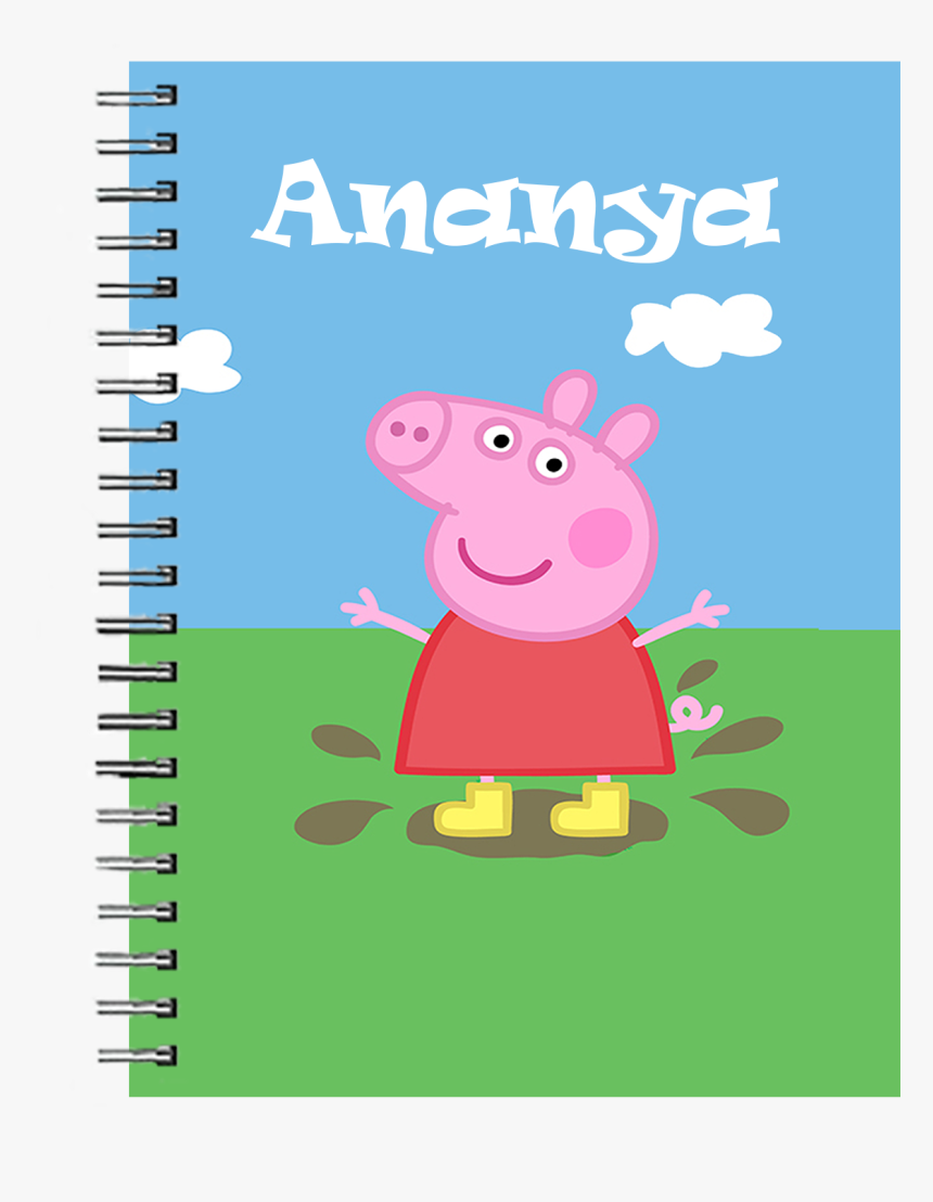 Funcart Peppa Pig Diary 
 Title Funcart Peppa Pig Diary - Cartoon, HD Png Download