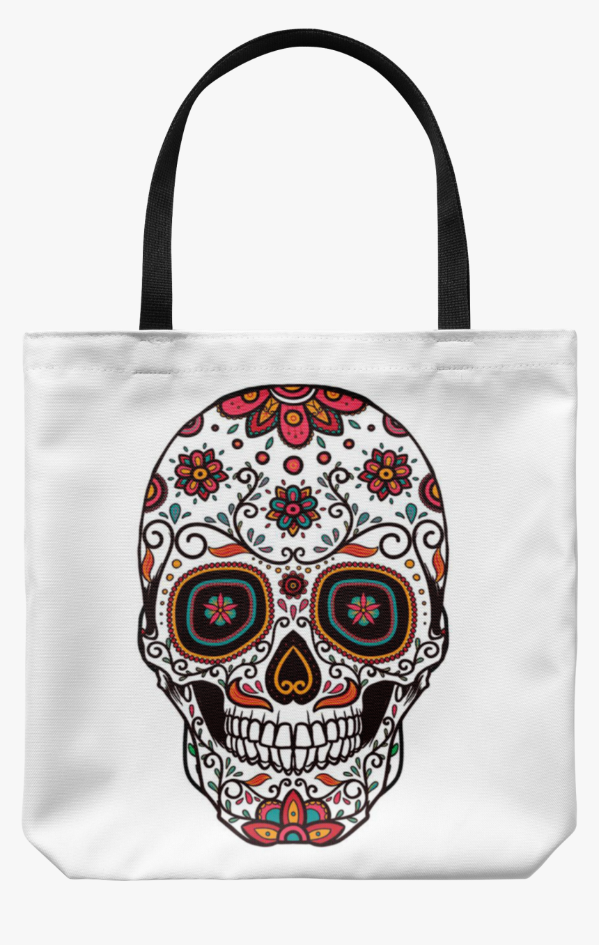 Sugar Skull Tote Bag - Catrina Skull, HD Png Download