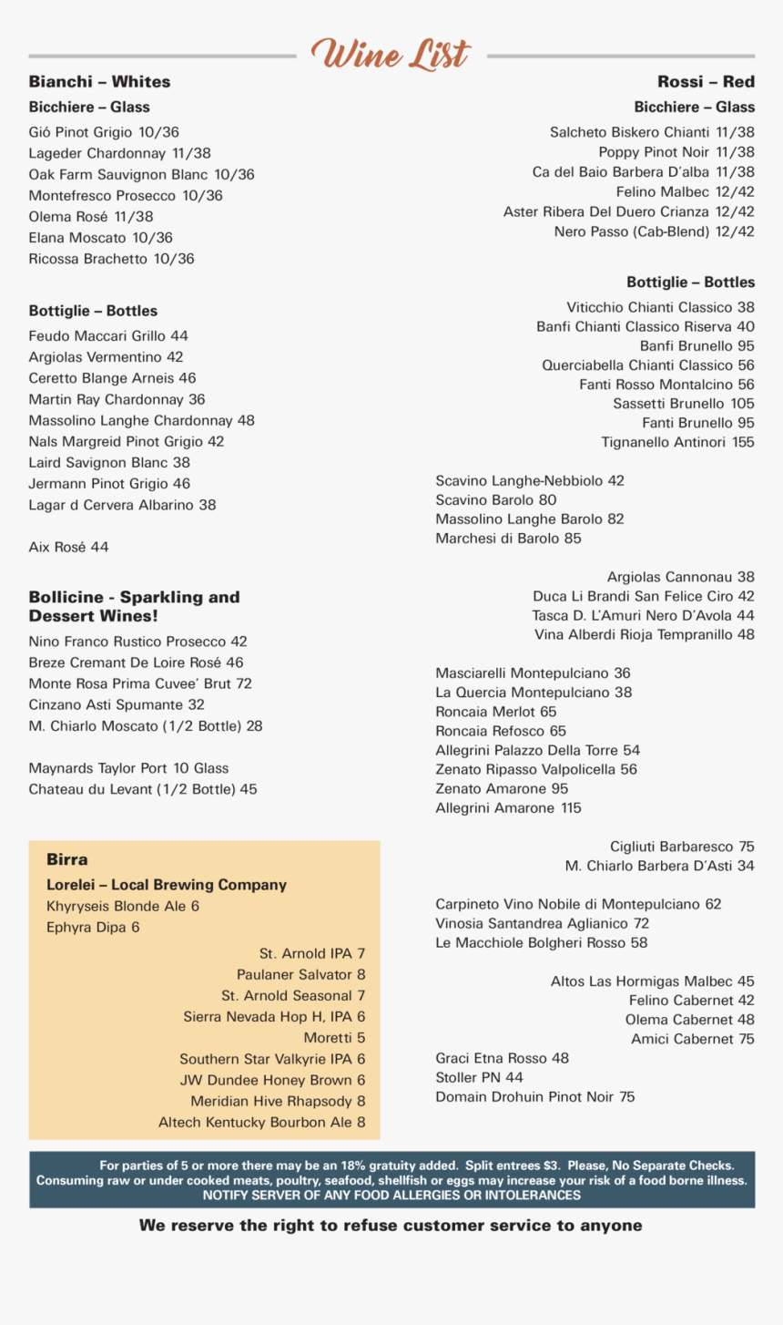 Bellinos Ristorante Wine, HD Png Download