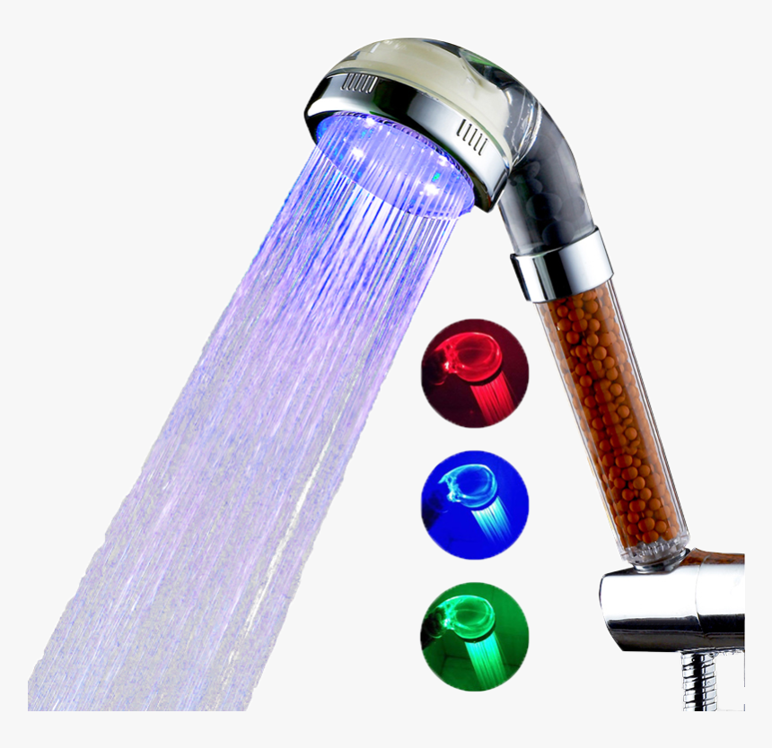 Светодиодная Насадка Для Душа Led Shower С Автоматической, HD Png Download