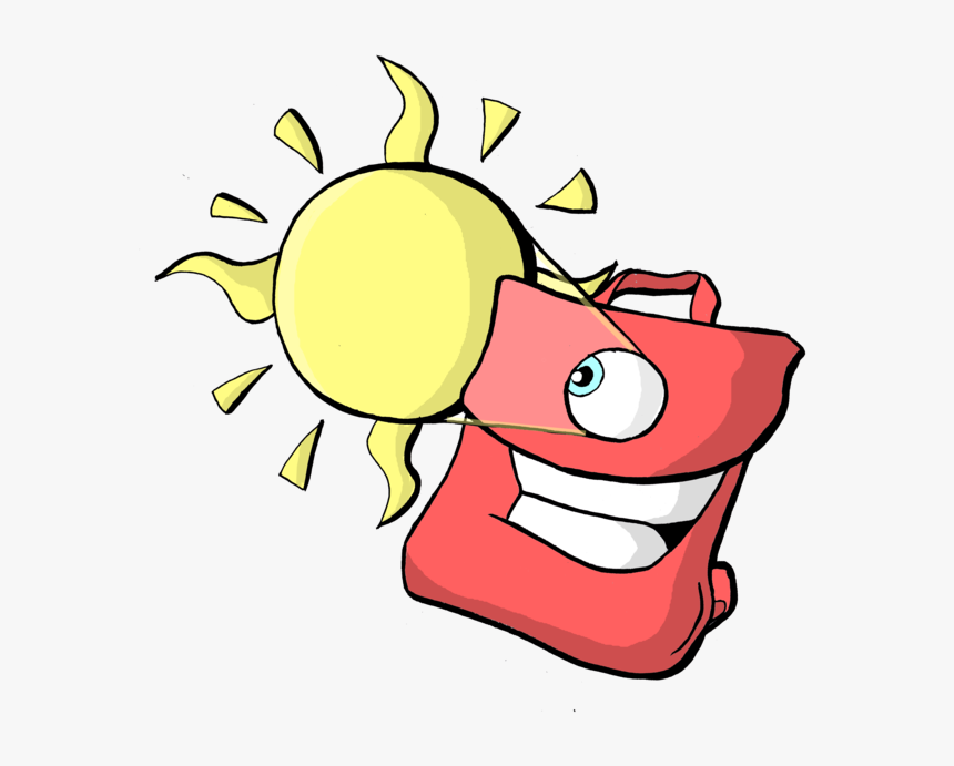 These Schoolbags Are Lighting - Cartoon, HD Png Download