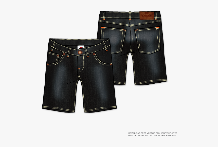 Drawing Shorts Guy Pants - Pocket, HD Png Download