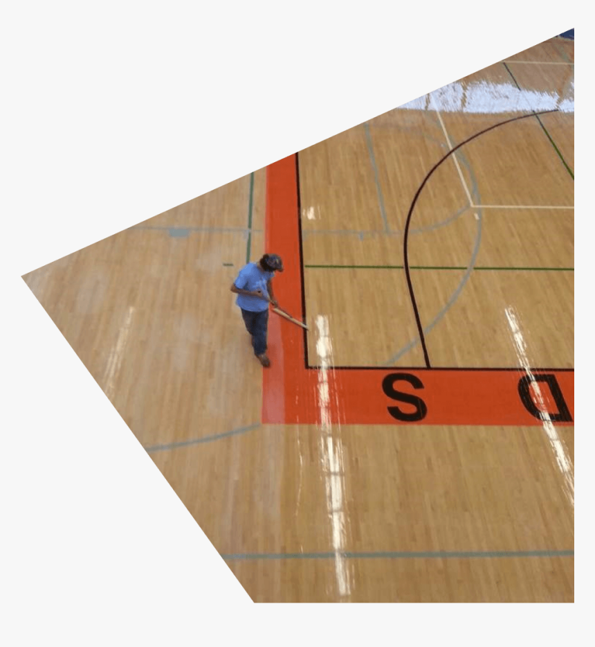Wood Floor Services - Basketball Court, HD Png Download