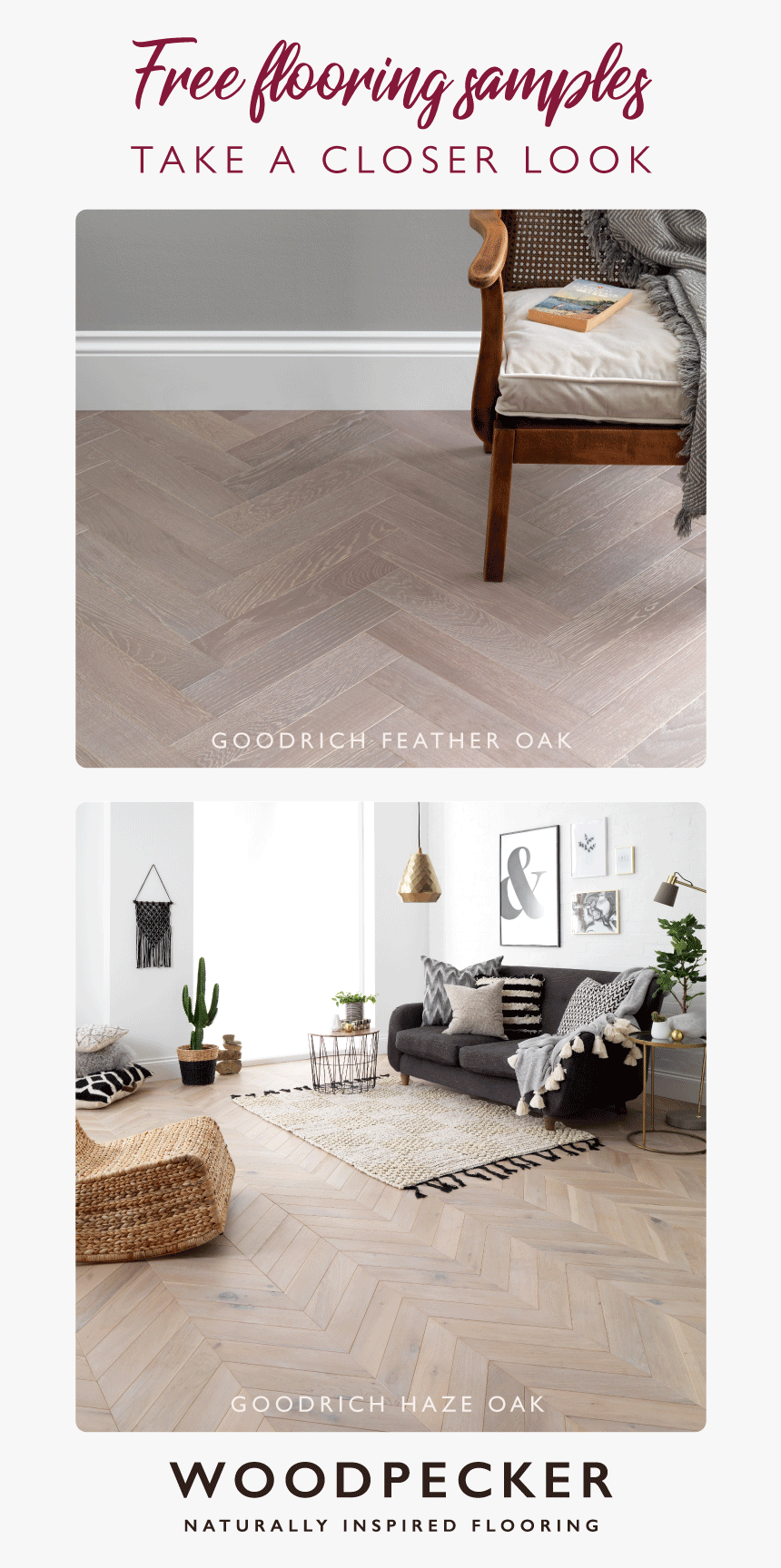Take A Closer Look And Discover Your Dream Wood Floor - Grey Lounge With Wood Floors, HD Png Download