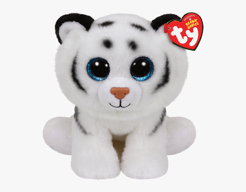 White Tiger Medium - Beanie Babies Ty Tundra, HD Png Download
