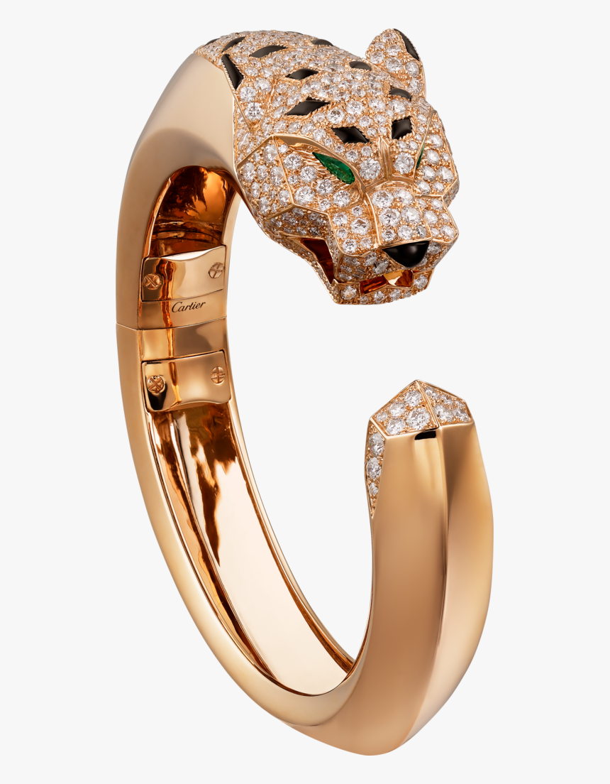 Cartier Panther Bracelet White Gold And Diamonds, HD Png Download