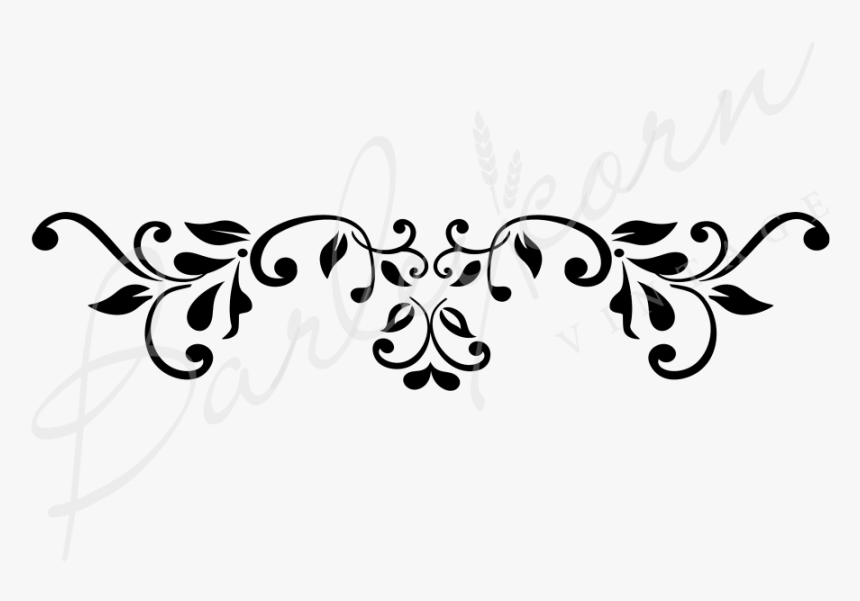 Fs Baroque Flourish Ooooh - Baroque Stencil, HD Png Download