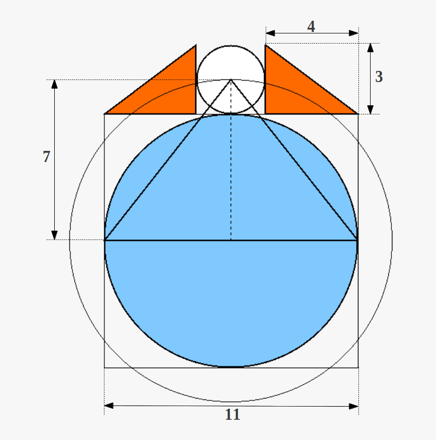 Squaring The Circle Pyramid, HD Png Download