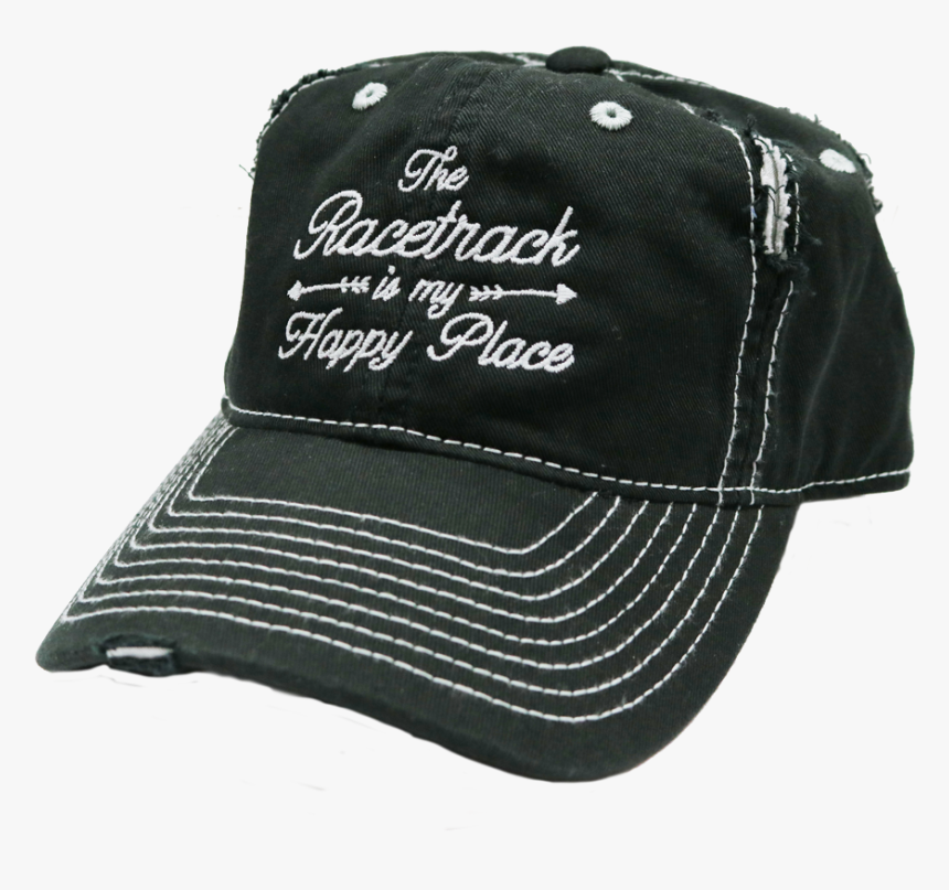 The Racetrack Is My Happy Place™ Embroidered Hat , - Baseball Cap, HD Png Download