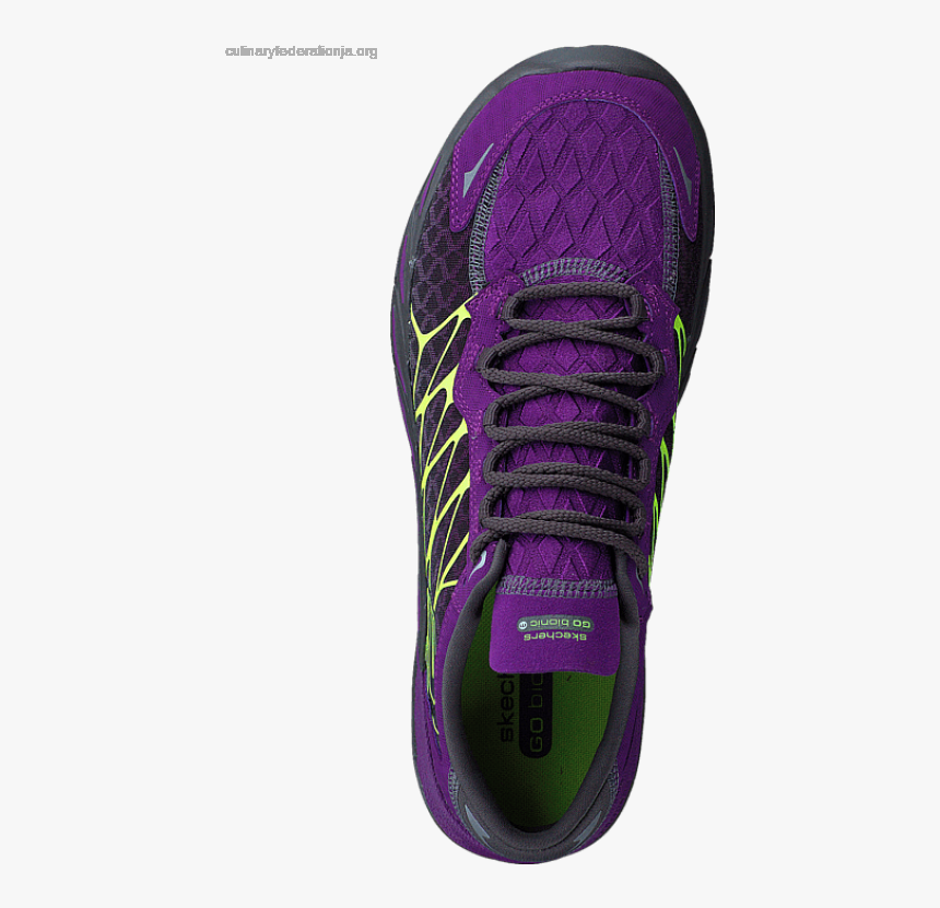 Women S Skechers Gorun 2 Purple/lime - Sneakers, HD Png Download