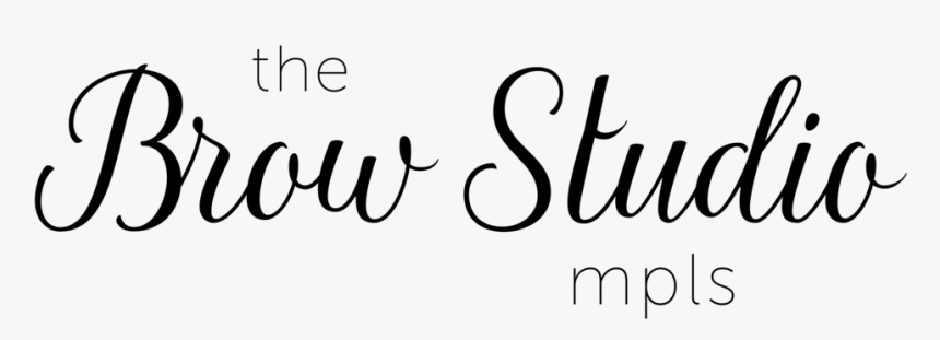 The Brow Studio Mpls Logo Full Black Sm, HD Png Download