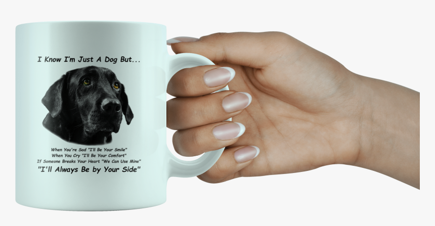 Black Labrador Retriever, Black Lab, White 11oz Mug - Labrador Retriever, HD Png Download