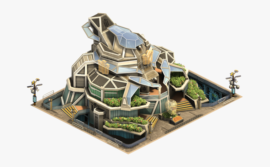 Forge Of Empires Space Age Town Hall, HD Png Download