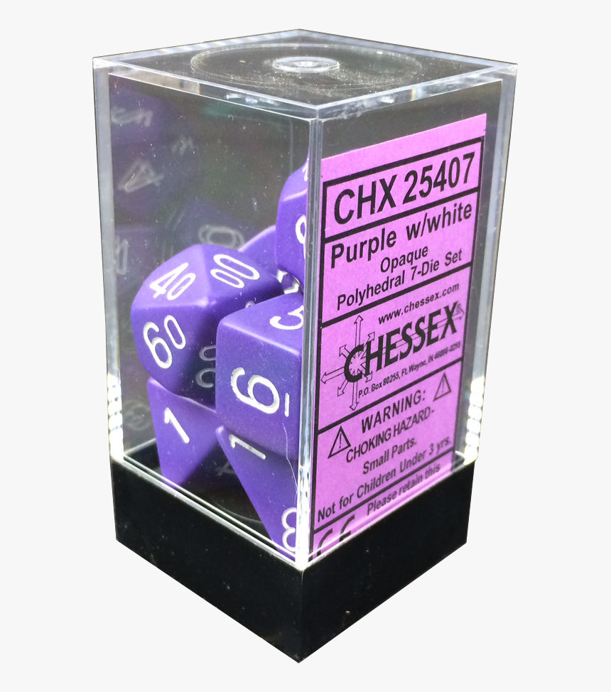 Dice Box 7 Die Set - Chessex Dice Sets Png, Transparent Png