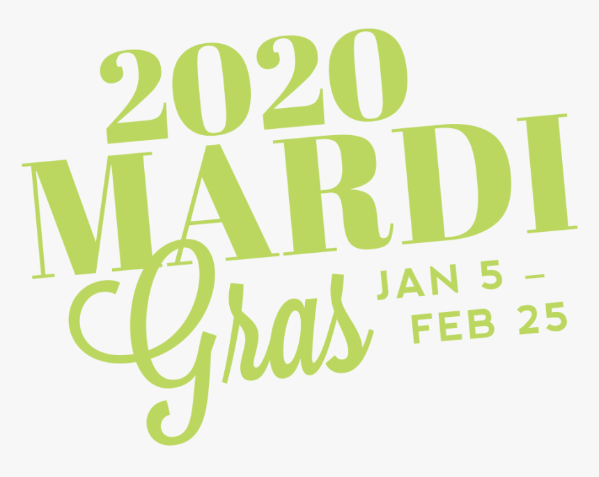 2020 Mardi Gras Logo Green - Mardi Gras 2020 Logos, HD Png Download