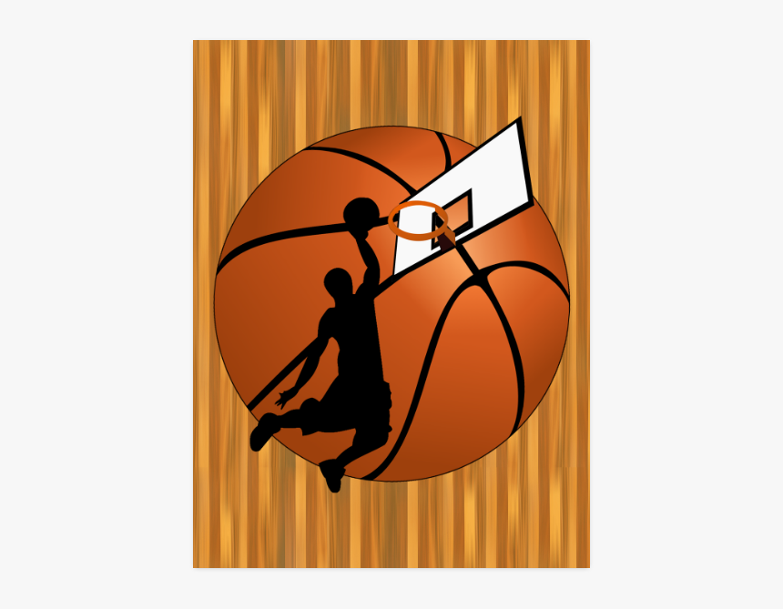 Slam Dunk Basketball Player Poster 18 X24 Clipart Basketball Slam