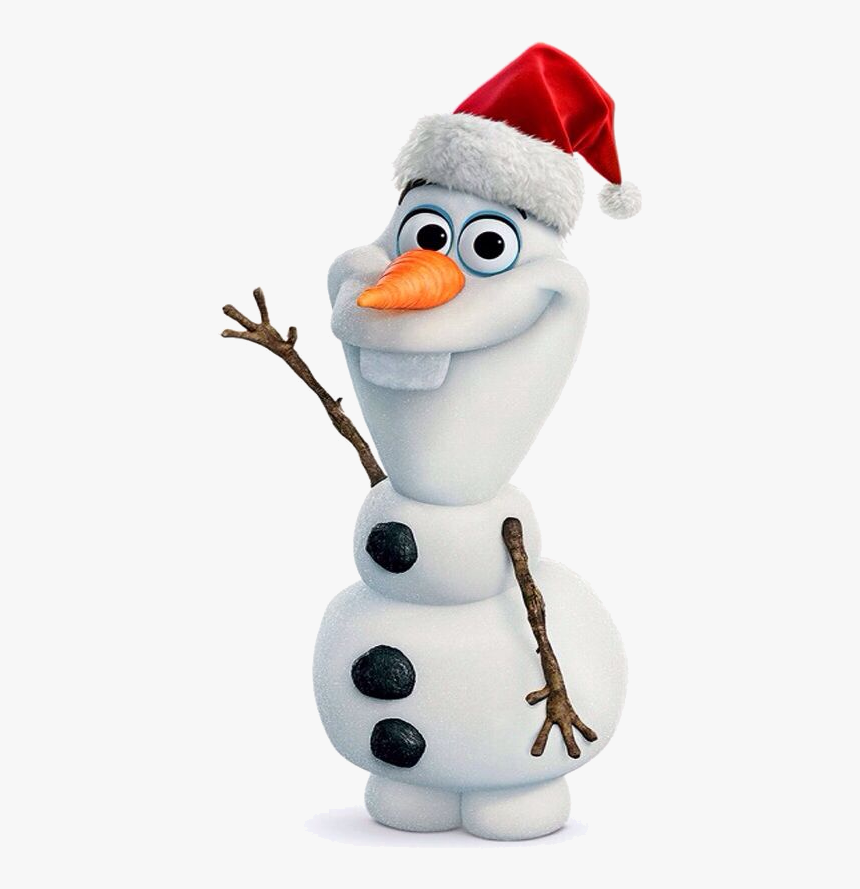 Olaf Snowman Clipart For Free And Use Images In Transparent - Olaf With Santa Hat, HD Png Download