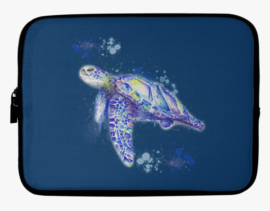 Watercolor Sea Turtle Laptop Sleeves - Turtle, HD Png Download
