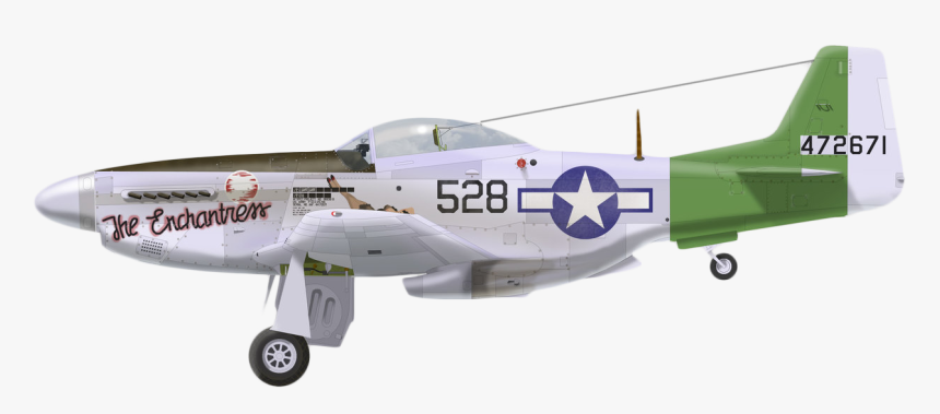 P 51d 25 Na The Enchantress - P 51 Mustang Iwo Jima, HD Png Download