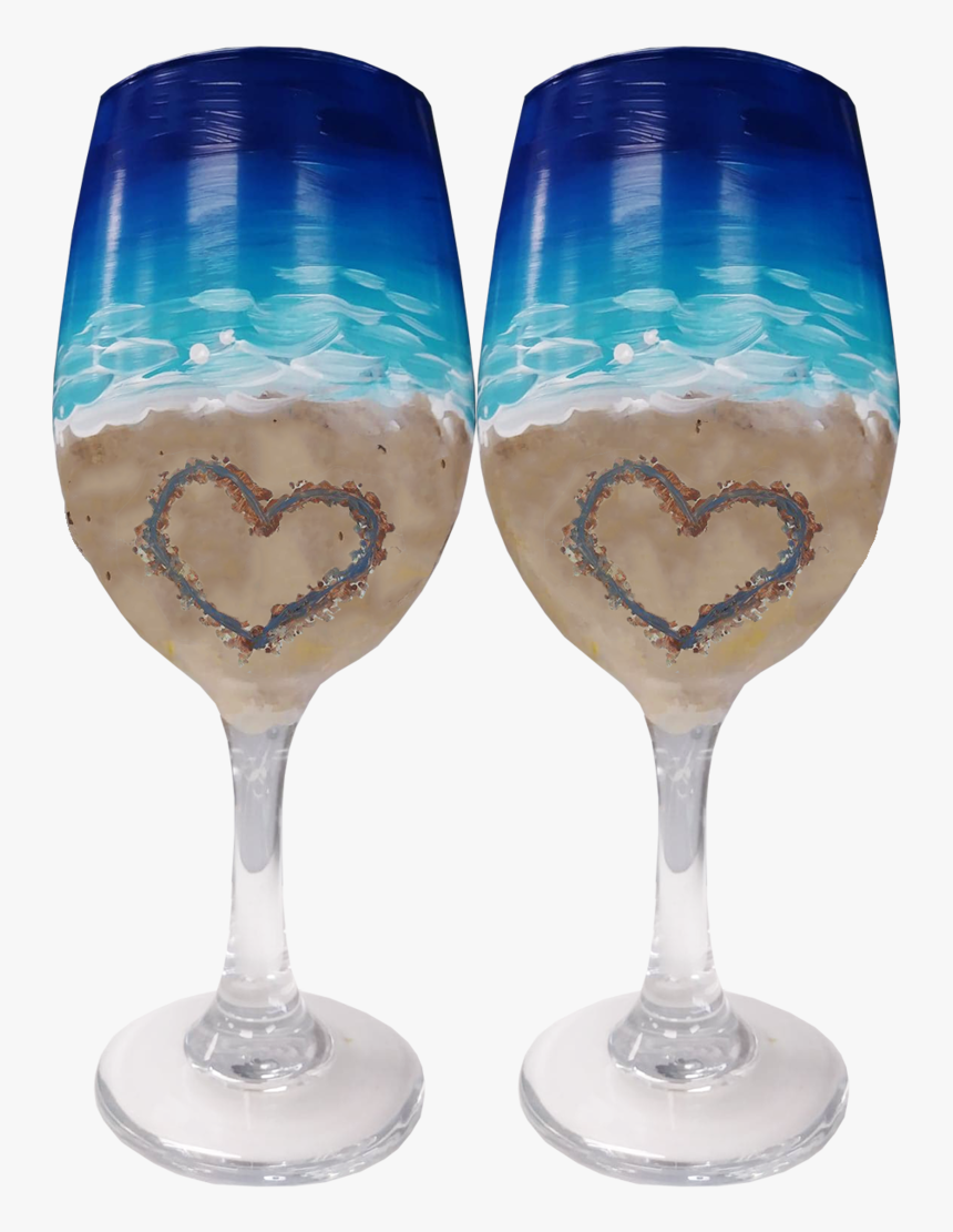 Wineglassesheart - Wine Glass, HD Png Download
