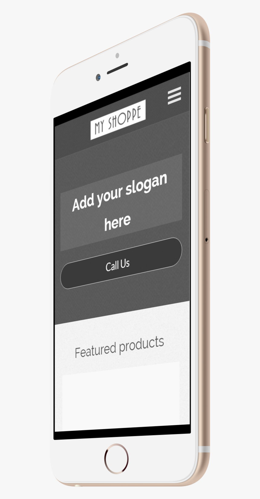 Blank Store Template - Smartphone, HD Png Download