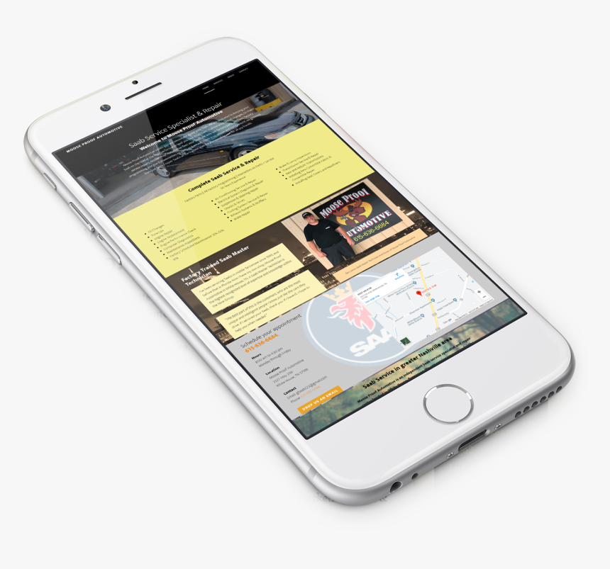 Moose Proof Automotive Is A Mobile Responsive Website - Iphone, HD Png Download