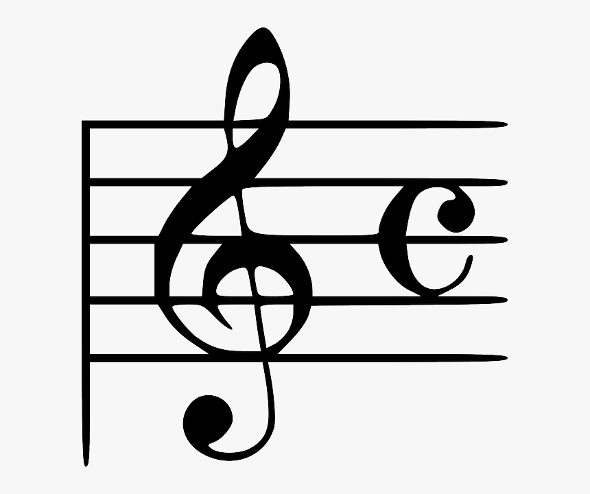 Transparent Music Notes Clipart Png - F On Treble Clef, Png Download